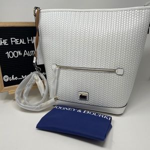 Dooney & Bourke - Camden Woven Hobo (White)